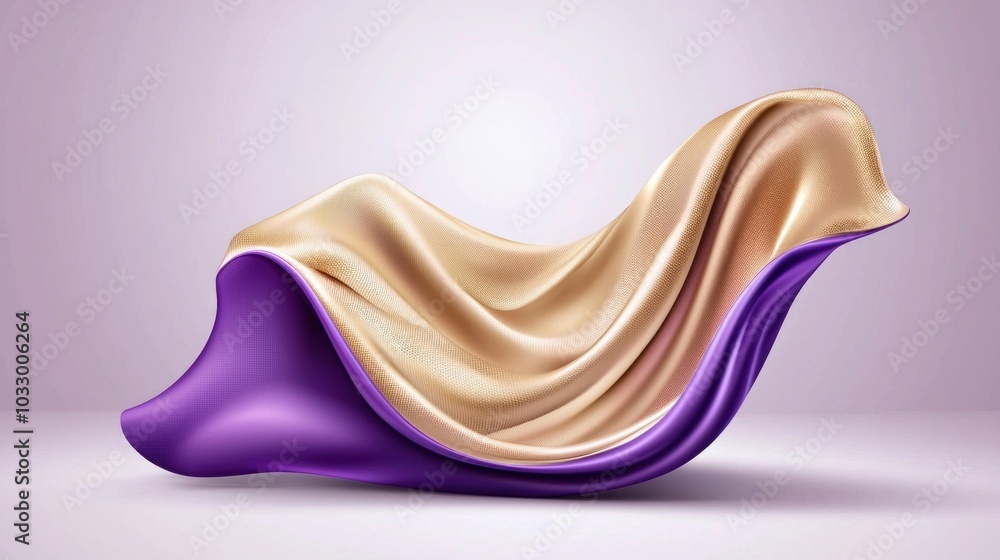 Poster elegant fusion of fabric and form a stunning visual representation of modern design aesthetics and t