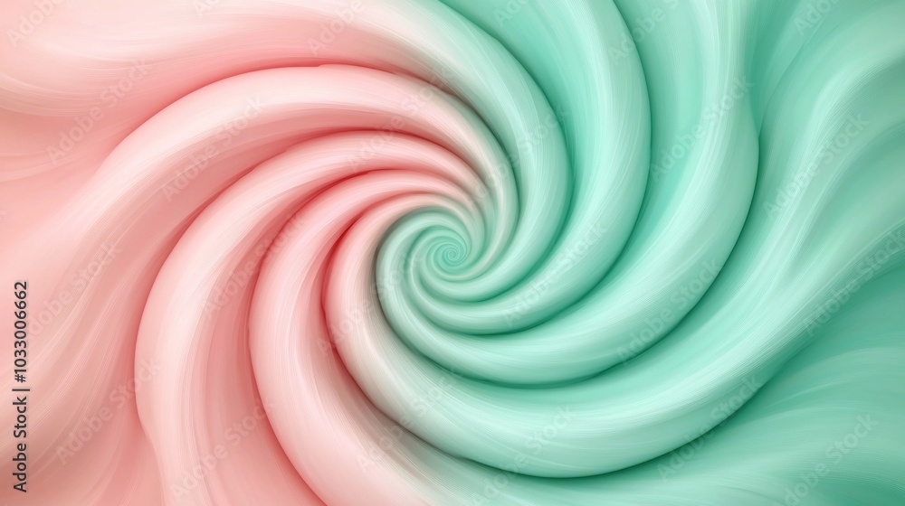 Poster a whimsical swirl of pastel colors creating a captivating visual journey of smooth textures and flui