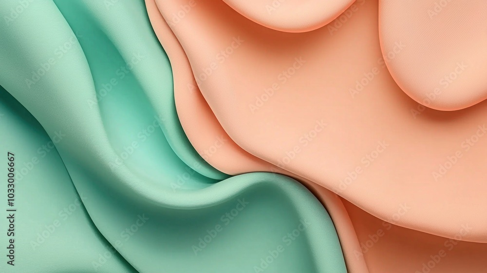 Poster elegant fluid forms exploring the harmony of soft textures and gentle curves in contemporary abstrac