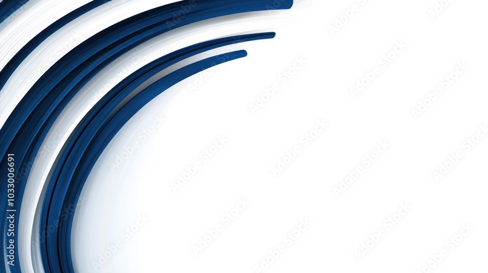 Aufkleber dynamic blue curves design abstract background with flowing lines for modern digital art and graphic