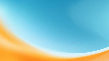 Warm and vibrant abstract background with a flowing orange and blue wave.