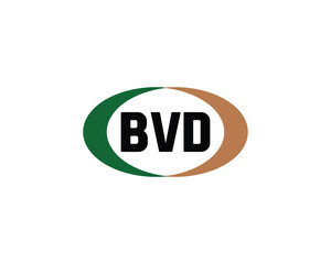 BVD logo design vector template. BVD