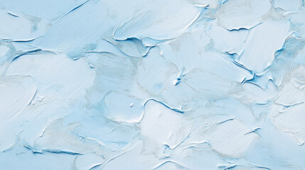 Naklejka premium a close-up, top-down view of baby blue emulsion paint, with a texture reminiscent of a paint roller having just applied it to a wall, texture background