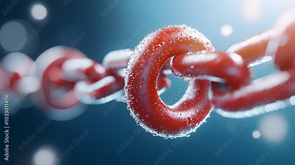 Poster secure digital business blockchain contract 3d depicting a secure and transparent financial agreemen