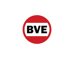 BVE logo design vector template. BVE