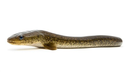 Eel fish isolated on white background. 