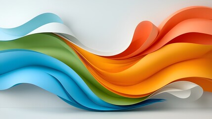 Mesmerizing Multicolored Papercut Spiral Layers with Textural Dynamism   Abstract Digital Art Composition with Flowing Shapes Gradients and Intricate Patterns