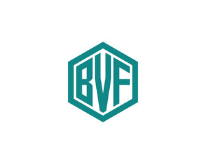 BVF logo design vector template. BVF