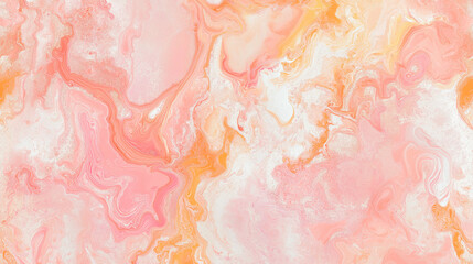 mercury water marbling, pastel pink and orange, texture background