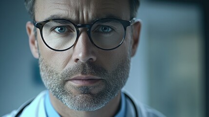 Healthcare Professional Portrait with Emotional Expression