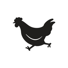 Chicken crossing the road Icon, Chicken icon