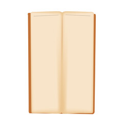 Book spread with yellowed pages