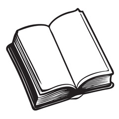 Symbol of knowledge open book