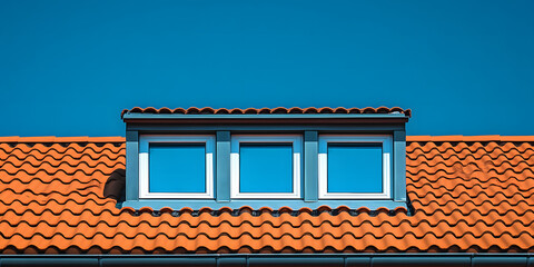 Obraz premium Vila mediterrânea com telhas de terracota