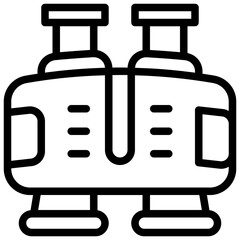 Binocular Icon. Spyglass vector icon
