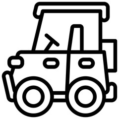 Military car icon. Military Car as Transportation Vehicle Used in Army