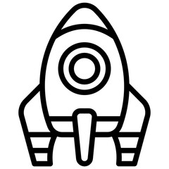 Rocket Icon. Space Rocket Icon