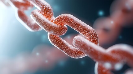 Visually stunning 3D depicting the intricate connections and complexities of a blockchain network showcasing the digital backdrop and futuristic technology behind the blockchain system