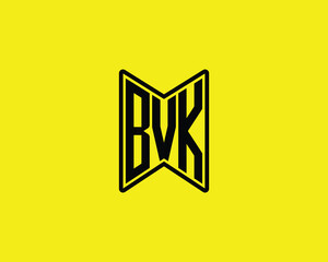 BVK logo design vector template. BVK