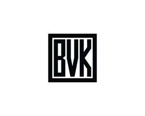 BVK logo design vector template. BVK