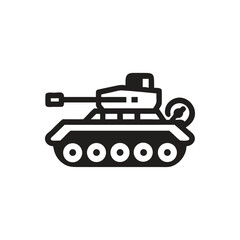 Tank Icon, Military tank icon