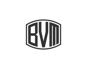 BVM logo design vector template. BVM