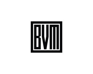 BVM logo design vector template. BVM