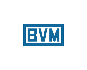 Obraz premium BVM logo design vector template. BVM