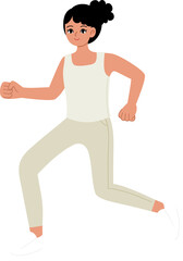 woman with healthy lifestyle excercising