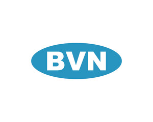 BVN logo design vector template. BVN
