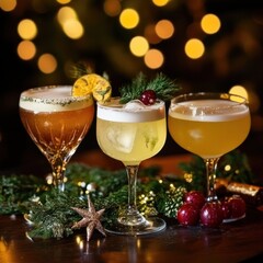 An exquisite collection of seasonal cocktails perfect for festive celebrations and gatherings with friends and family