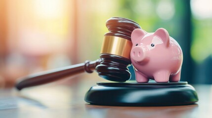 Understanding the intersection of law and finance the role of the gavel and piggy bank in legal disputes