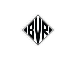 BVR logo design vector template. BVR