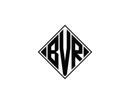 BVR logo design vector template. BVR