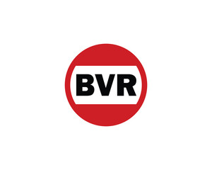 BVR logo design vector template. BVR