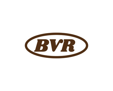 BVR logo design vector template. BVR