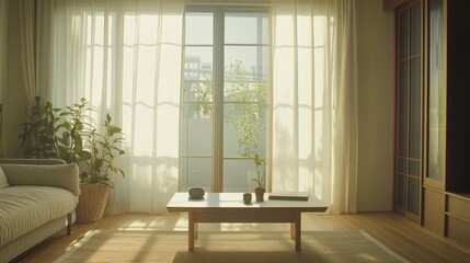 Bright and Airy Living Room with Natural Light