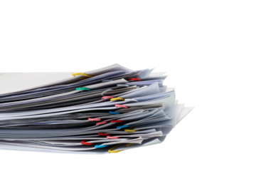 PNG, Office accessories concept, paper clip, isolated on white background