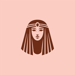 Cleopatra lady logo