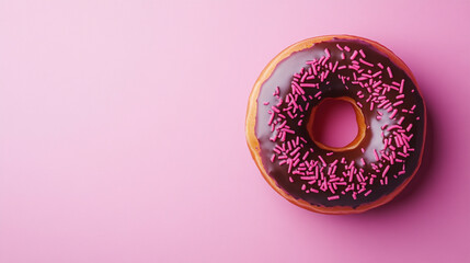 Celebrate National Chocolate Day with a delicious chocolate donut topped with sprinkles
