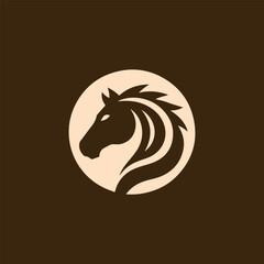 Minimalist horse logo