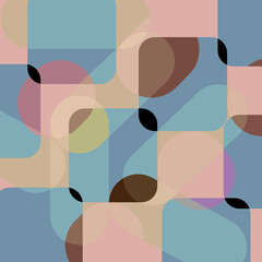 Abstract pattern of geometric shapes.