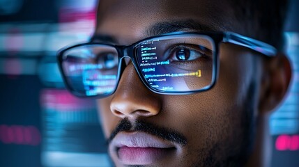 An algorithm bias auditor reviewing machine learning models for fairness, coding new solutions to minimize bias