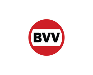 BVV Logo design vector template. BVV