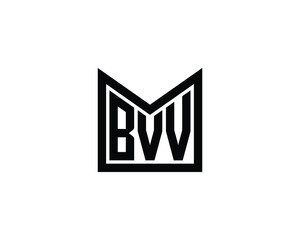 BVV Logo design vector template. BVV