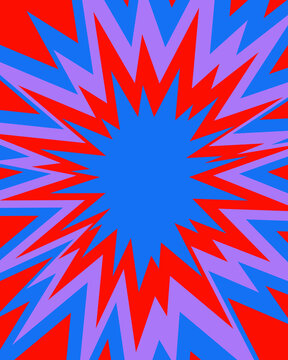 Explosion boomb splash comic retro pattern surprise background copy space layout illustration backdrop print art