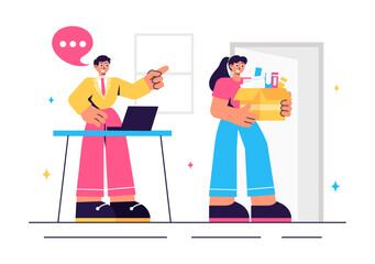 Unemployment Rate Vector Illustration featuring individuals actively searching for Jobs Amid Economic Downturns and Financial Crises in a Background