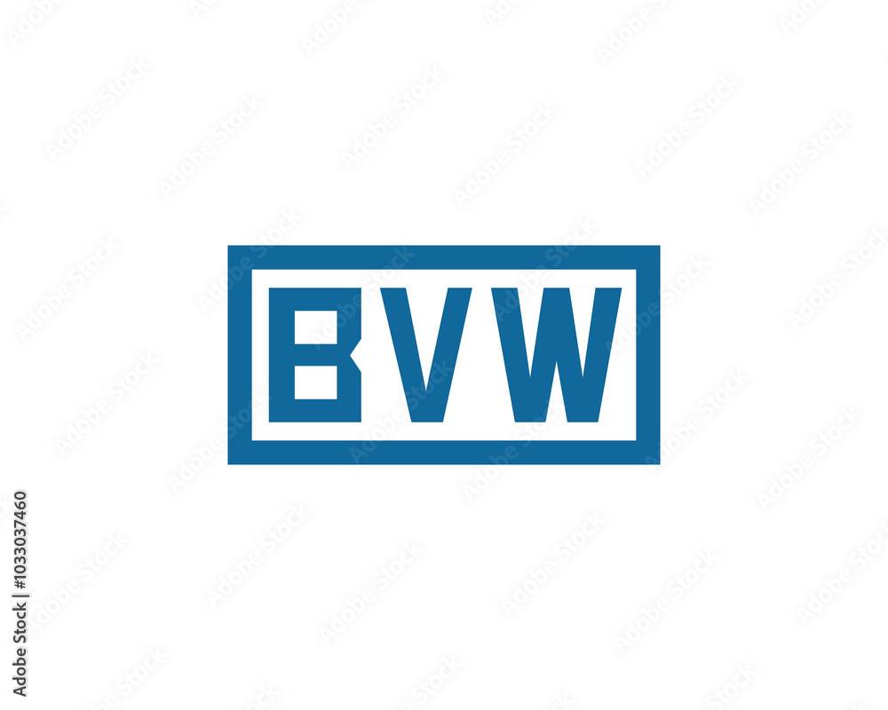 Canvas Prints BVW logo design vector template. BVW