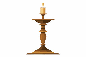 Candle in a candlestick icon