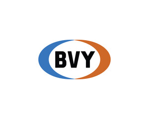 BVY logo design vector template. BVY